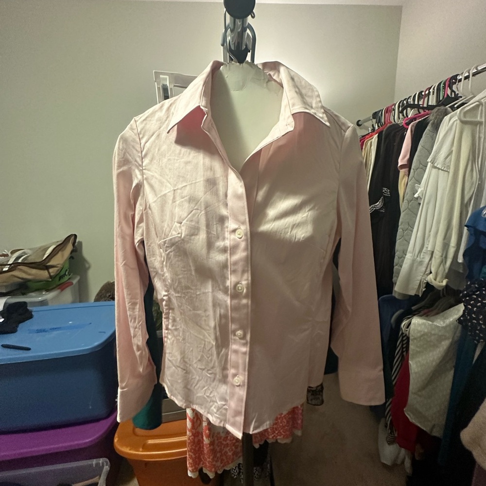 Banana Republic Light Pink Button-Up Shirt